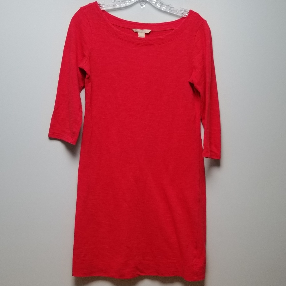 BANANA REPUBLIC | CANDY APPLE 3/4 SLEEVE DRESS